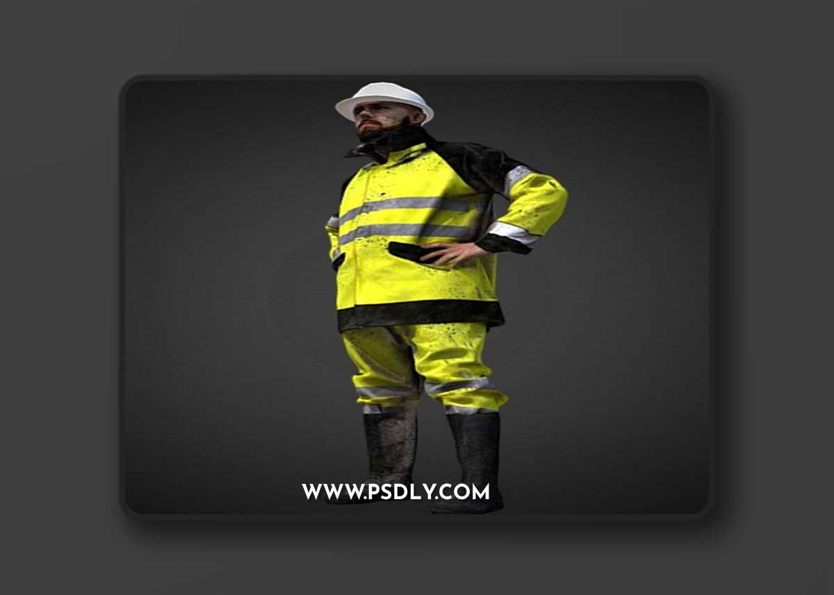 3D Scan Man Worker Safety 017