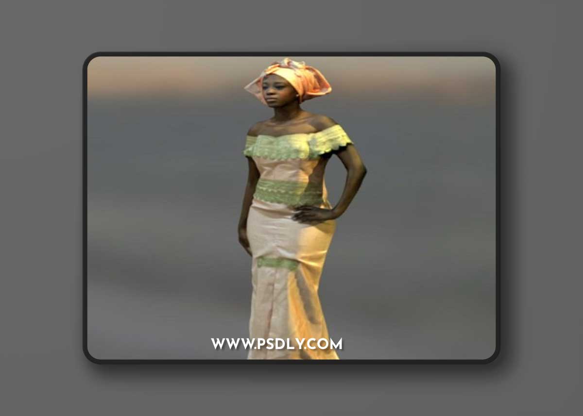 African woman 3D Model