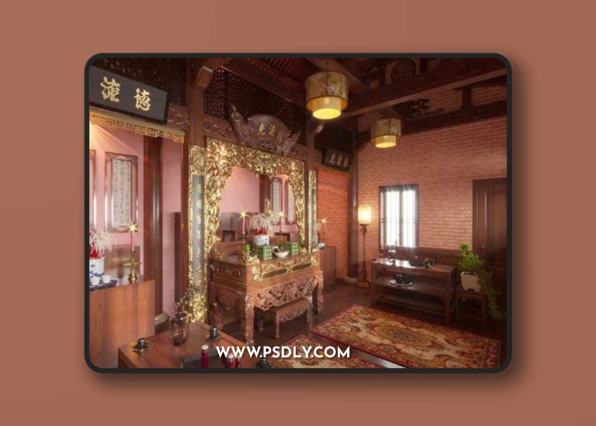 Altar Room Interior by NV Khiem
