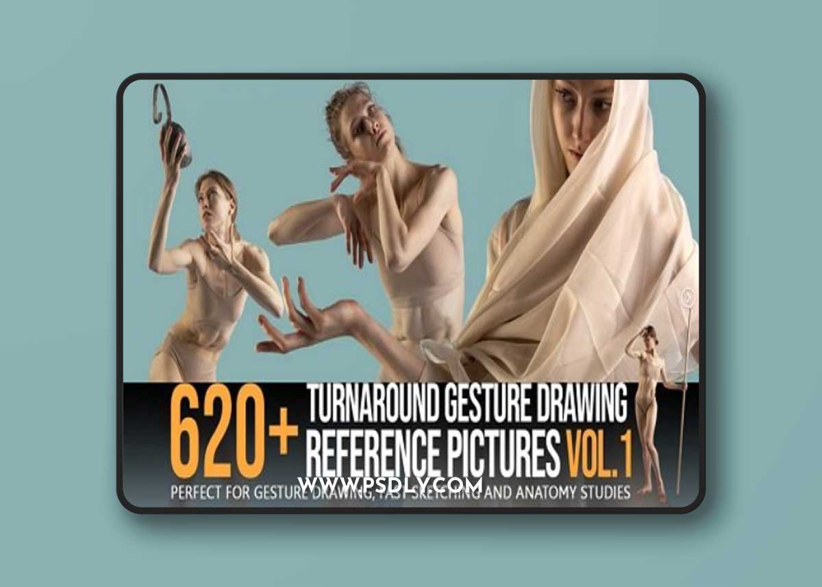 Artstation – 620 Turnaround Gesture Drawing Pictures