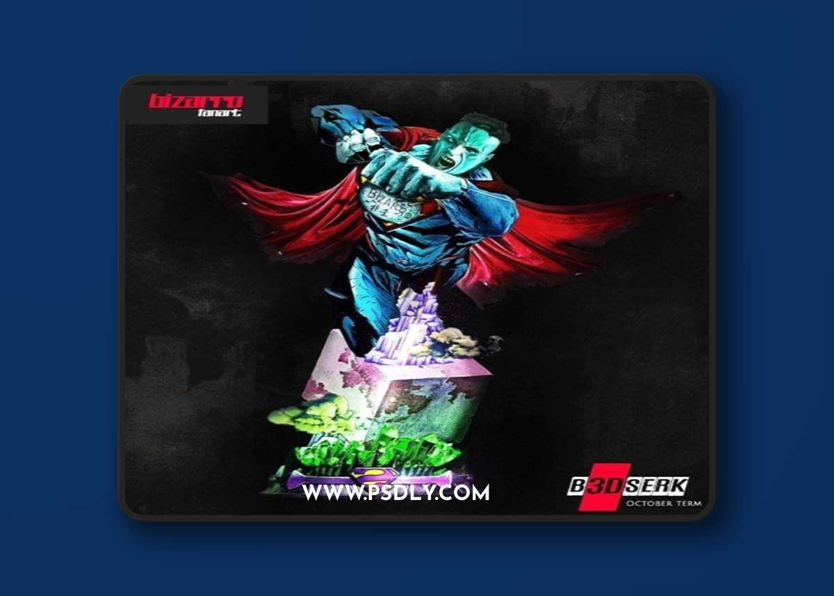 B3DSERK – Bizarro Statue 3D Print
