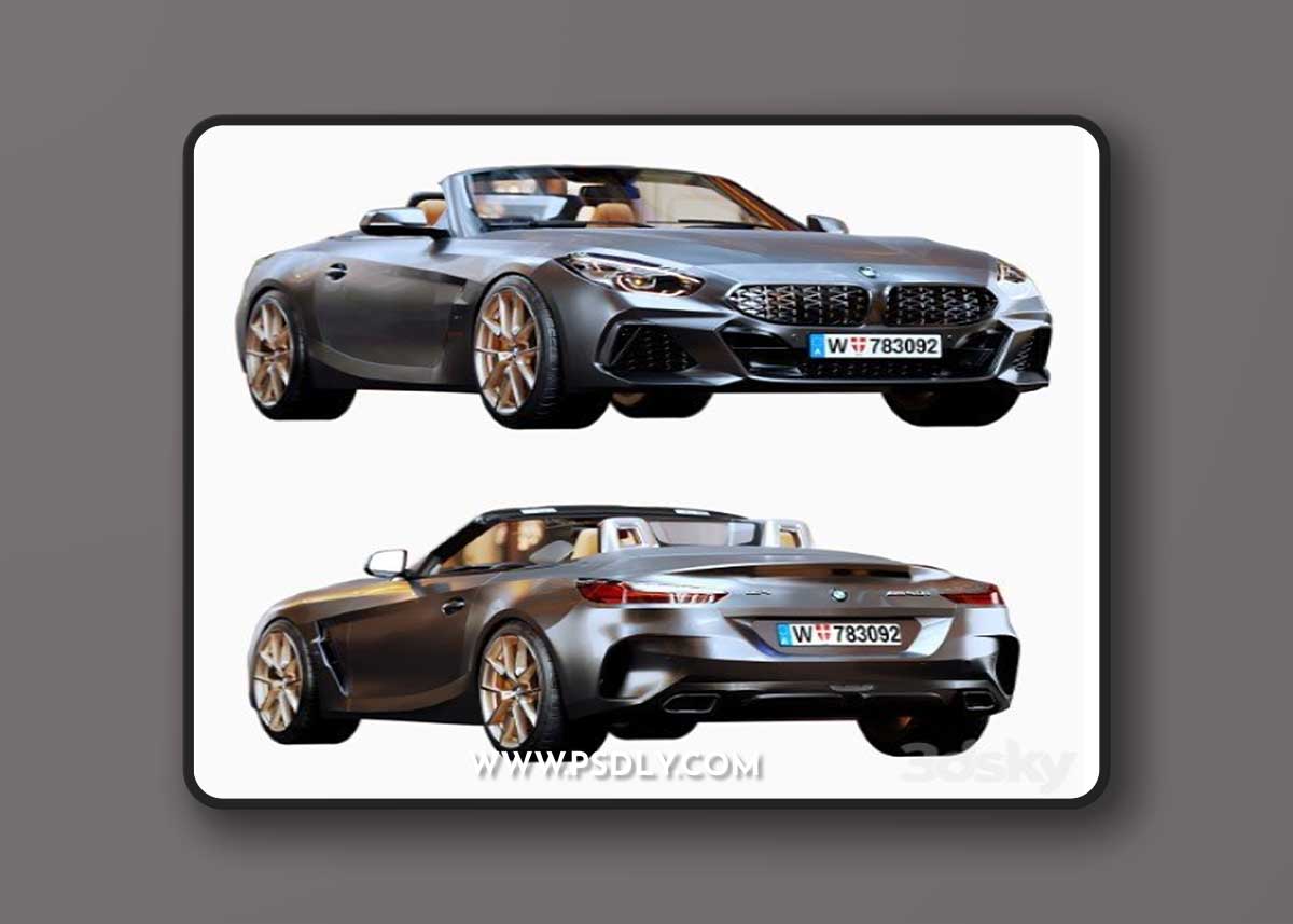 BMW Z4 M40I Roadster HQ Interior 3d model