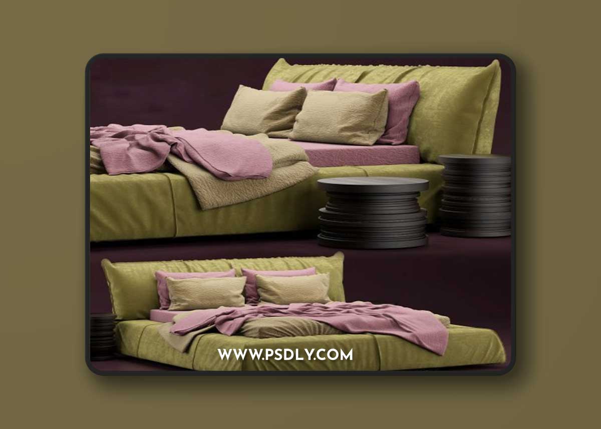 Bed Paris Baxter 3D Model