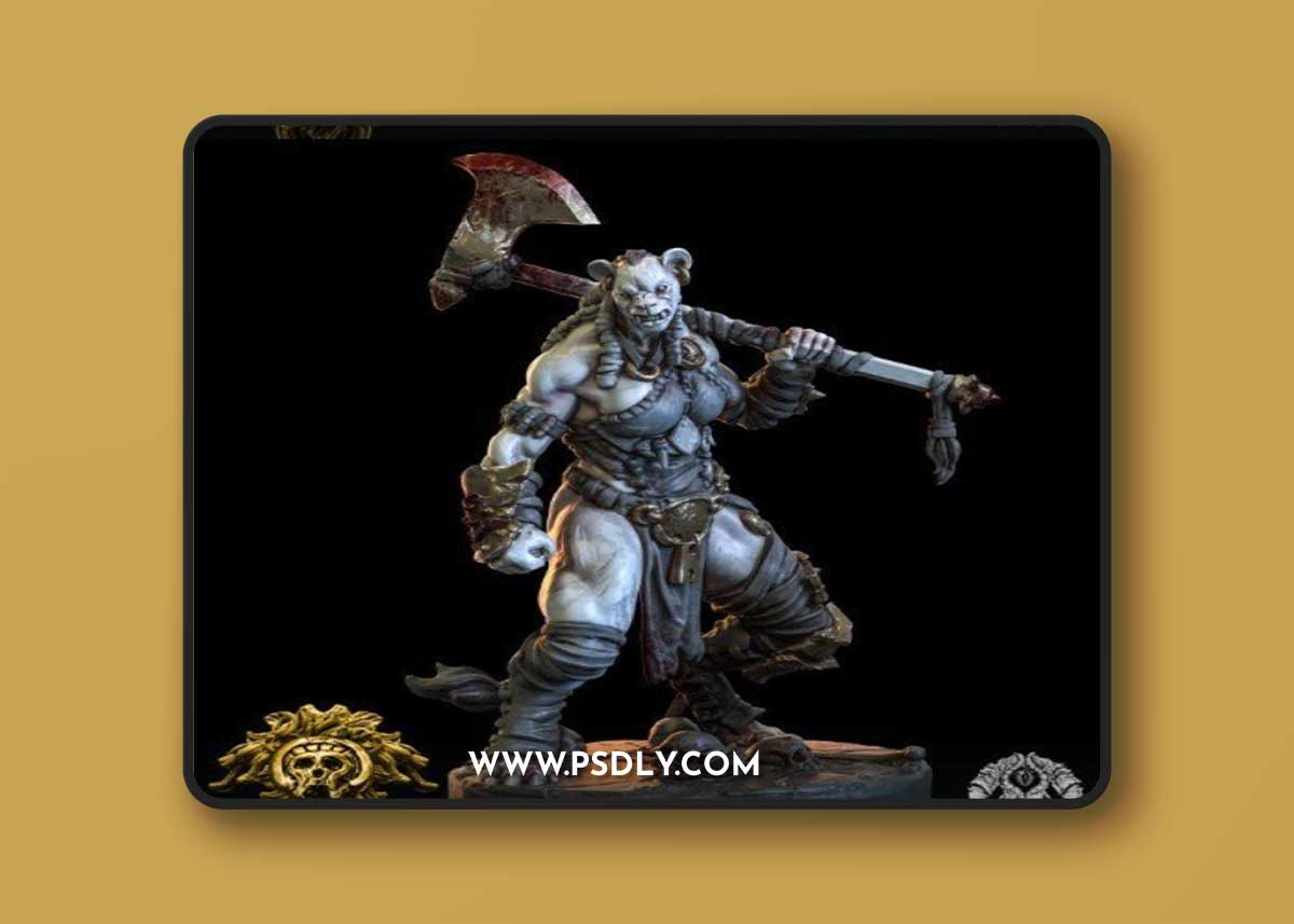 Bestiarum Miniatures - Lone Heroes - Garfang and Sabreclaw – 3D Print