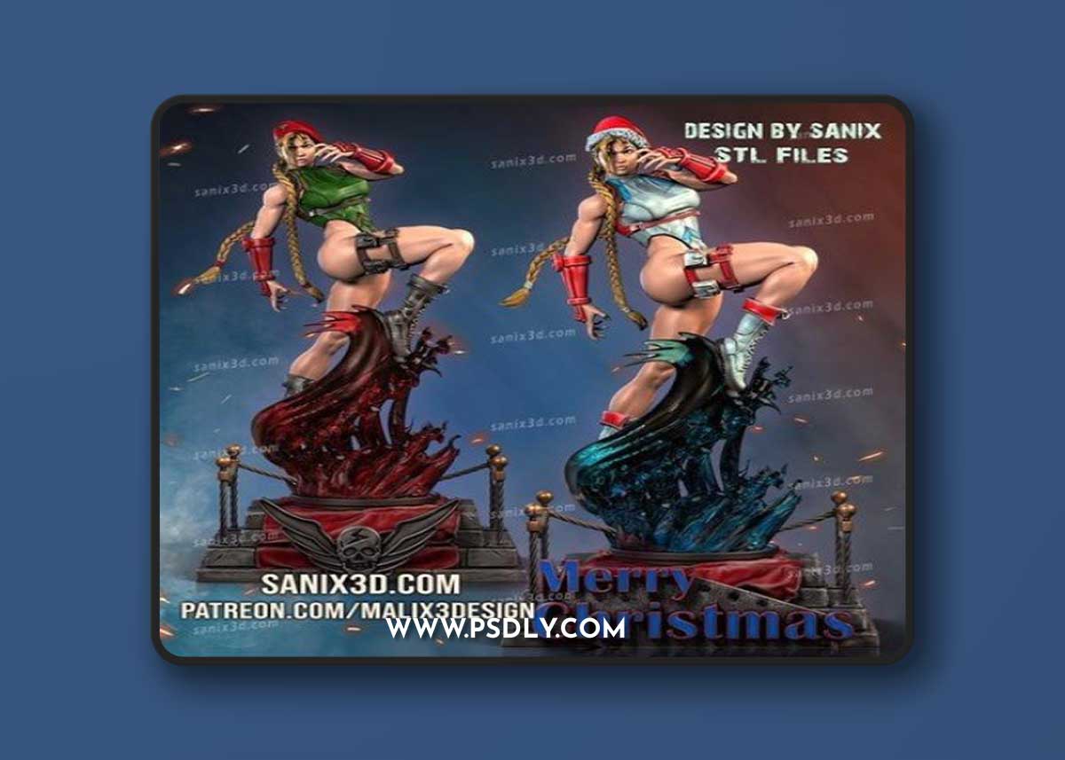 Cammy (Street Fighter) and Bonus Holiday Outfit – 3D Print