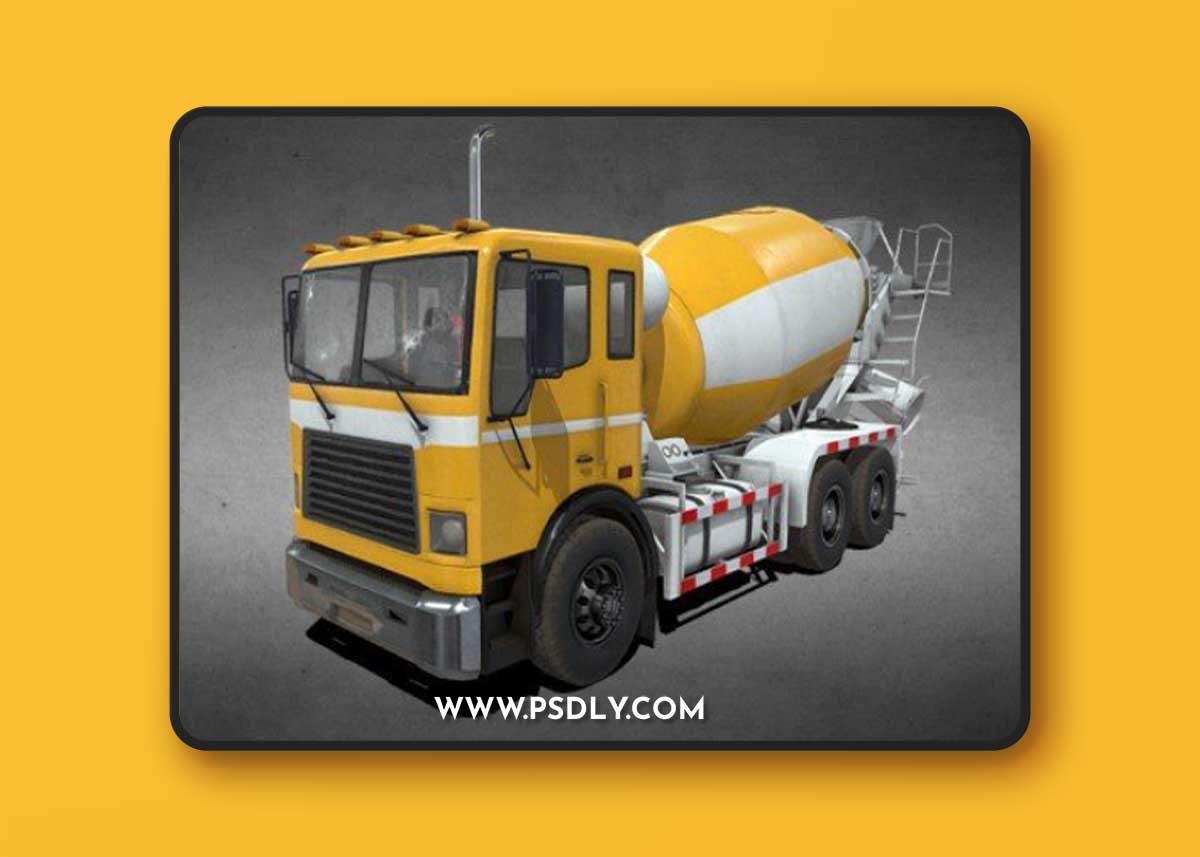 Cement Truck 3d model
