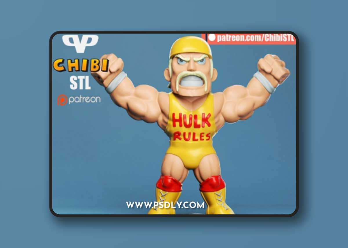 Chibi Hulk Hogan – 3D Print Model