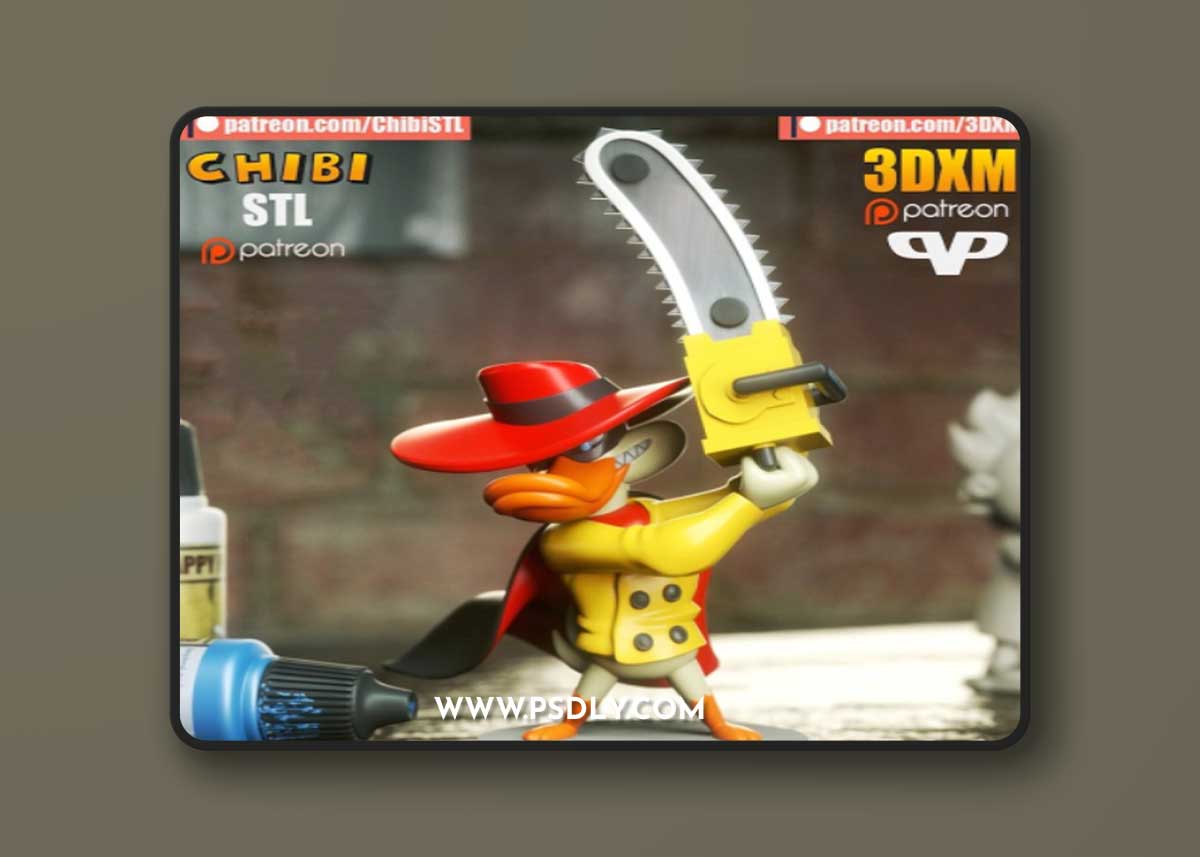 Chibi Negaduck – 3D Print Model