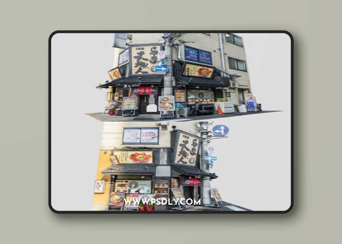 Corner restaurant scan 3D Model