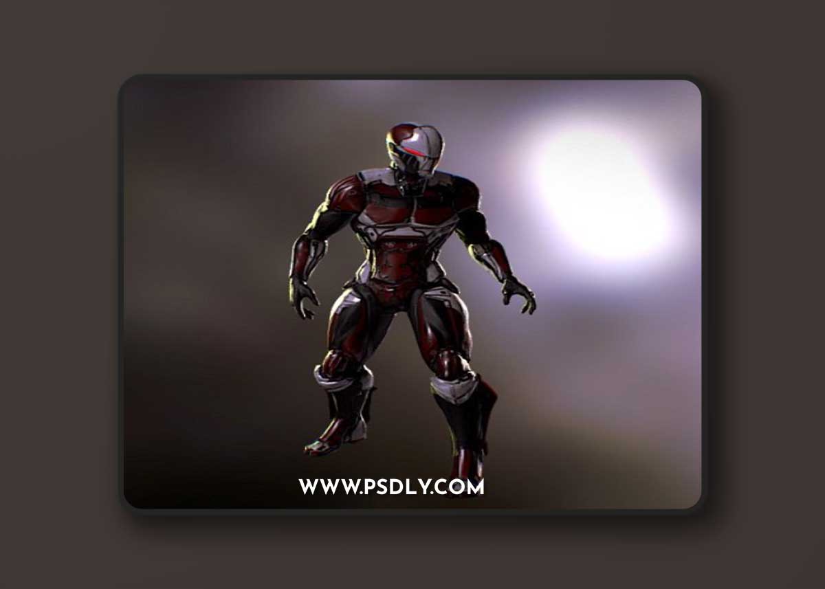 Cyber Killer PBR 3D Model