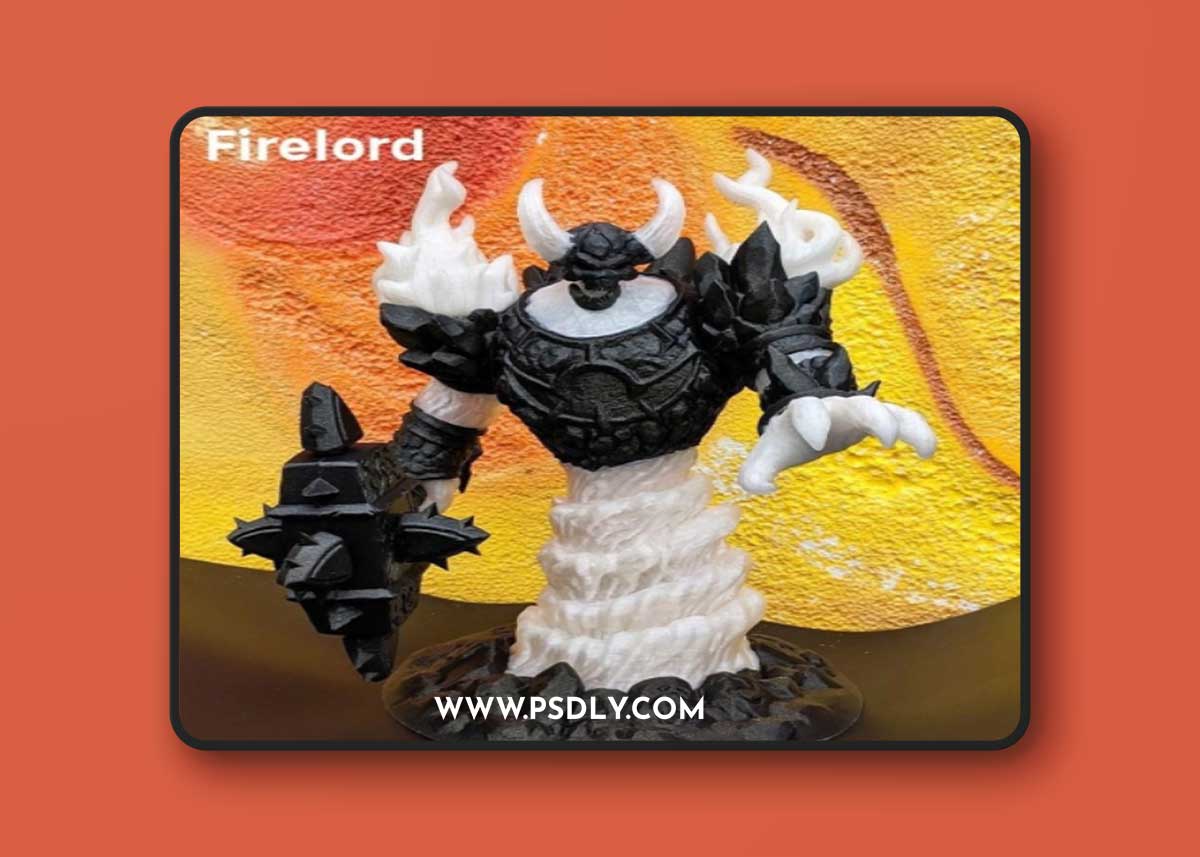 Firelord Lamp Figure – 3D Print Model