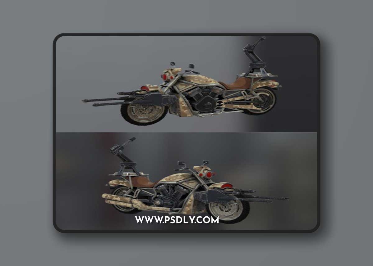 Harley Davidson V-rod Night Special Modified 3d model