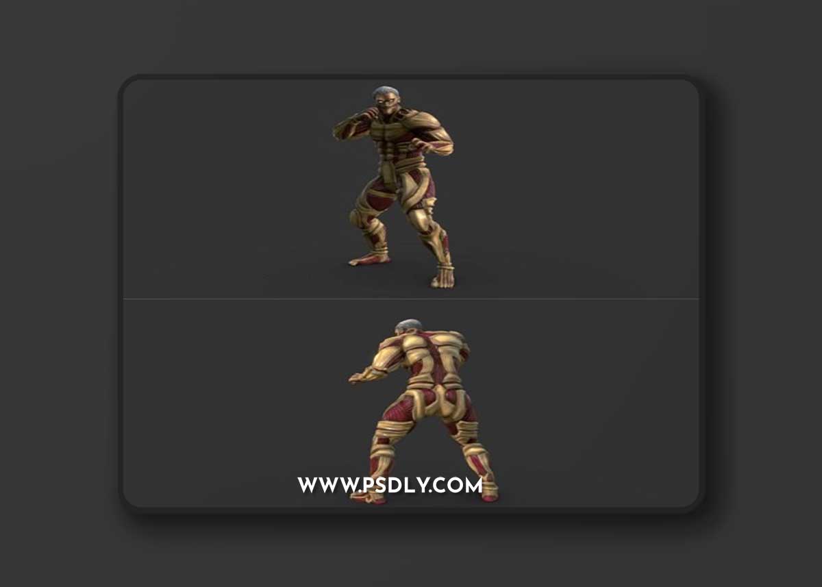 High Poly - Attack on Titan - Reiner Braun