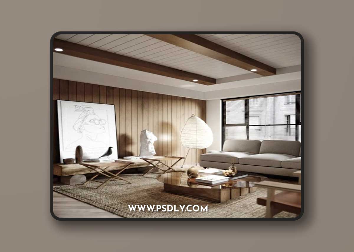 Interior Livingroom - Kitchen by Tung Trieu