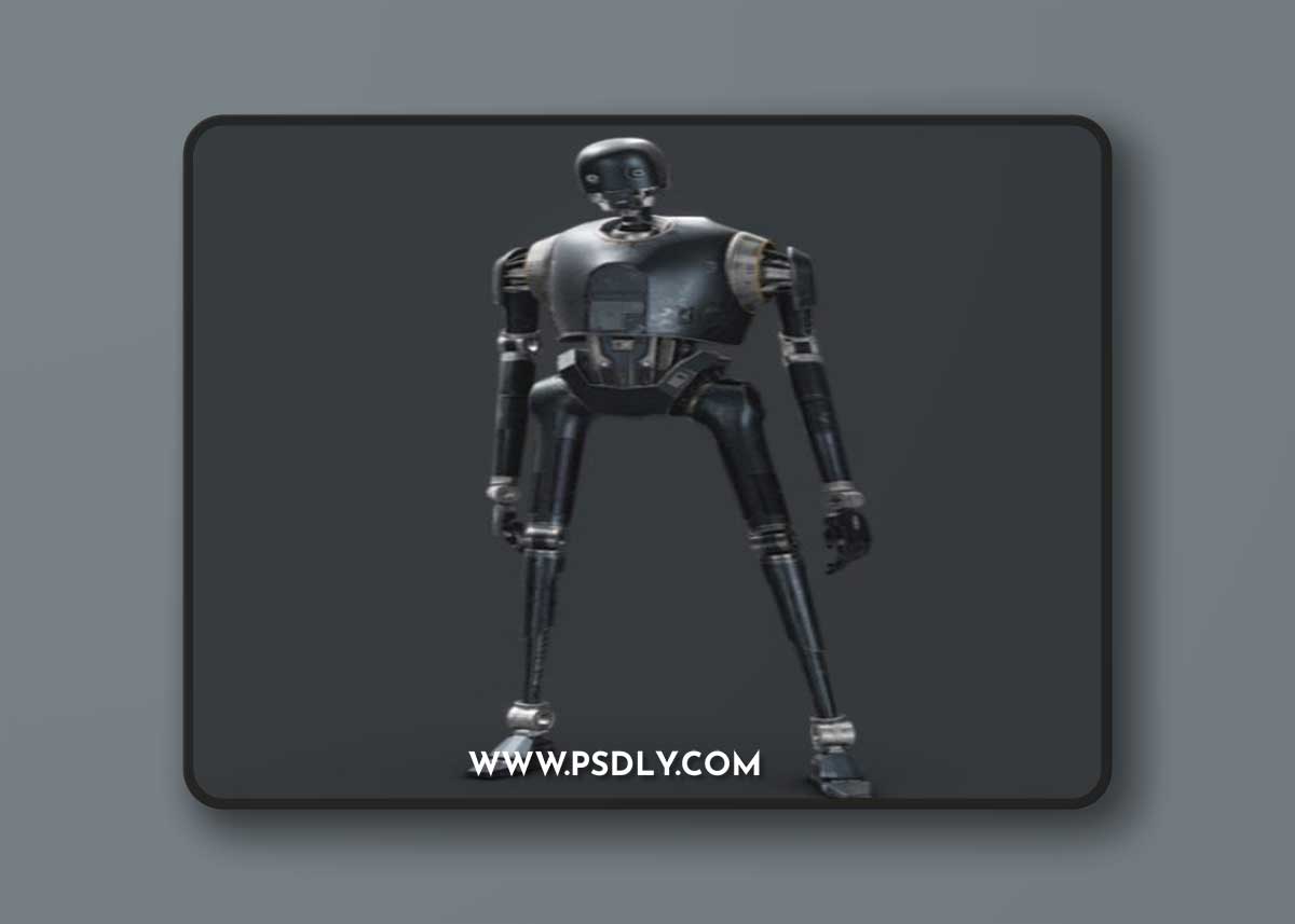 K-2SO fanart from Star Wars: Rouge One 3D Model