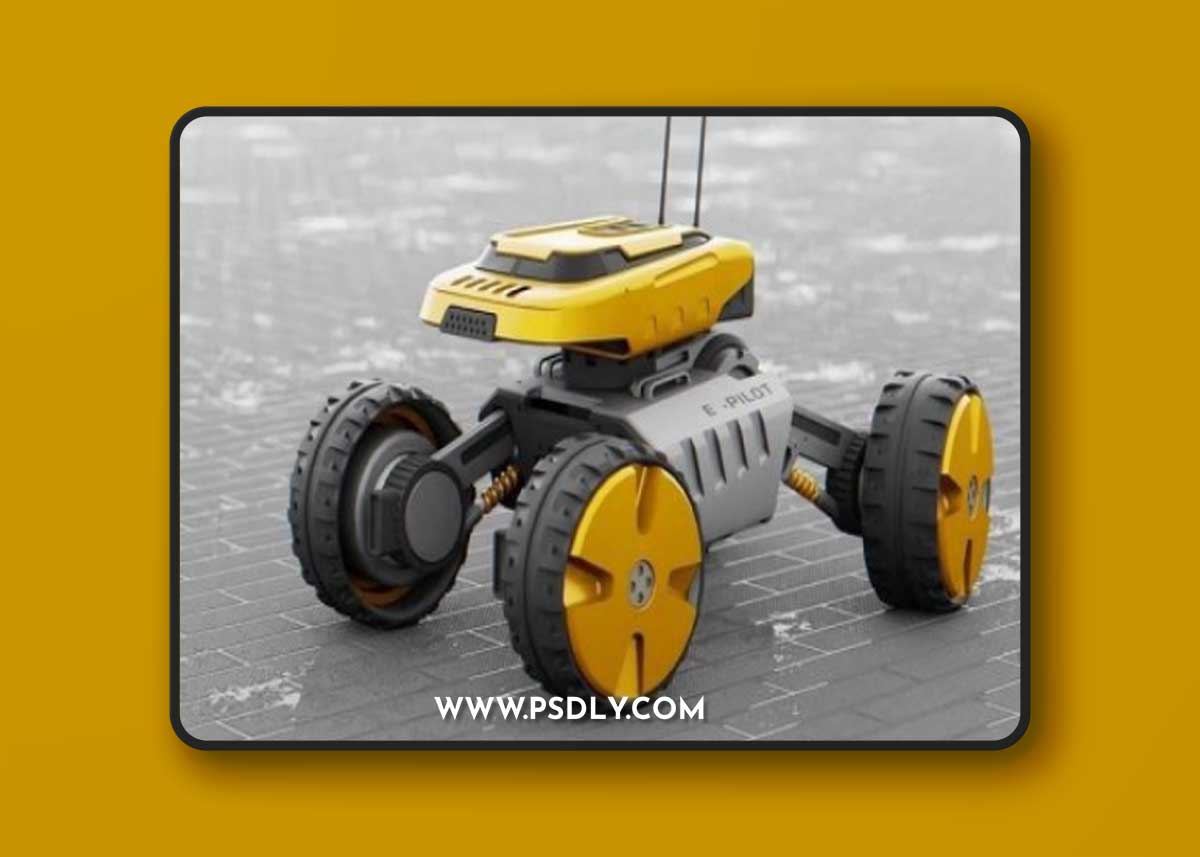 MOON LANDER E-2000 3D Model