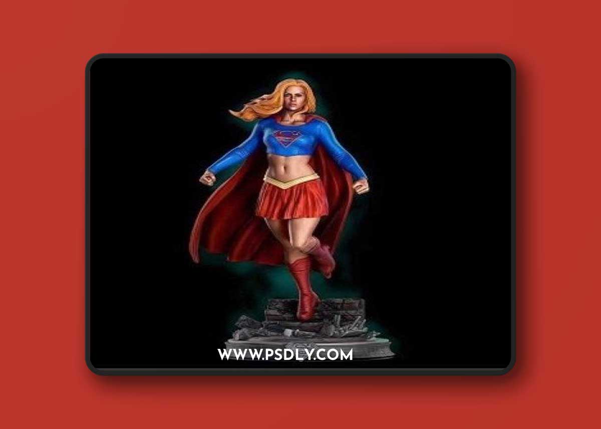 Marvel Super Girl – 3D Print Model