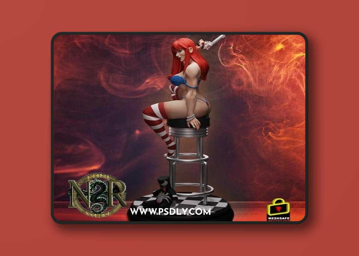 Mary Jane at the Bar – 3D Print