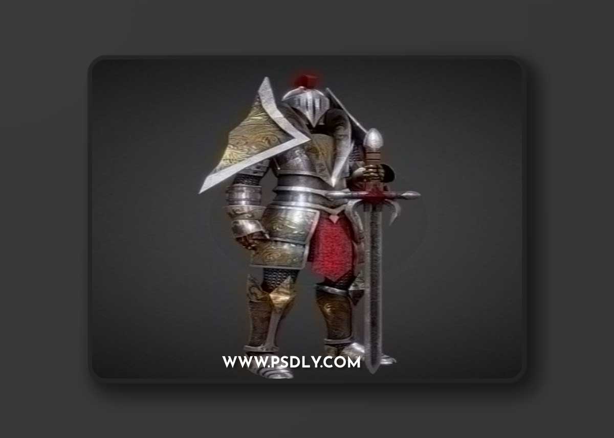 Medieval Fantasy Knight 3D Model
