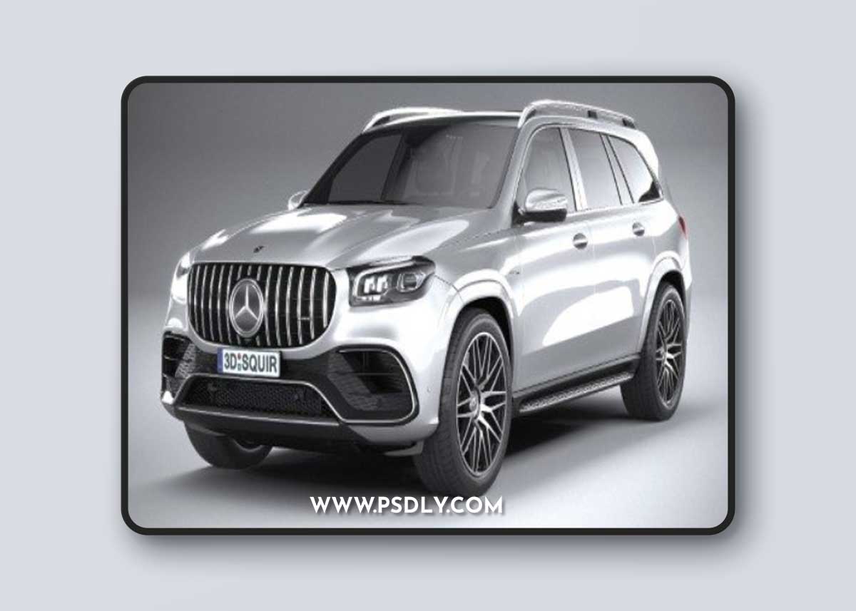 Mercedes-Benz GLS63 AMG 2021 3d model