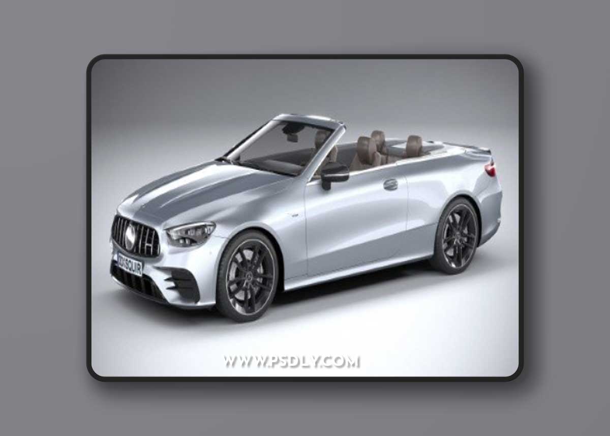 Mercedes E53 Cabrio AMG 2021 3d model
