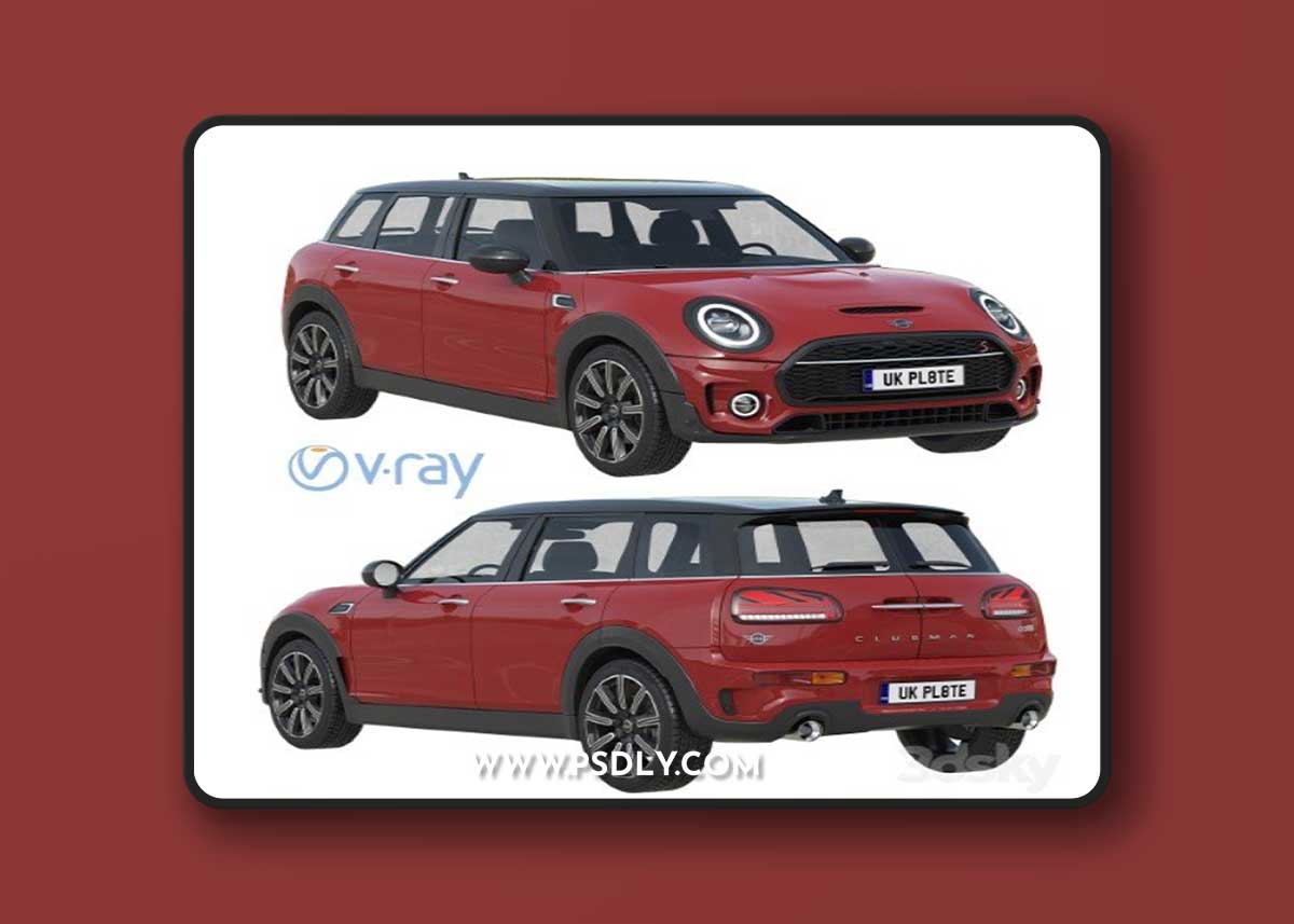 Mini Clubman 2022 3D Model