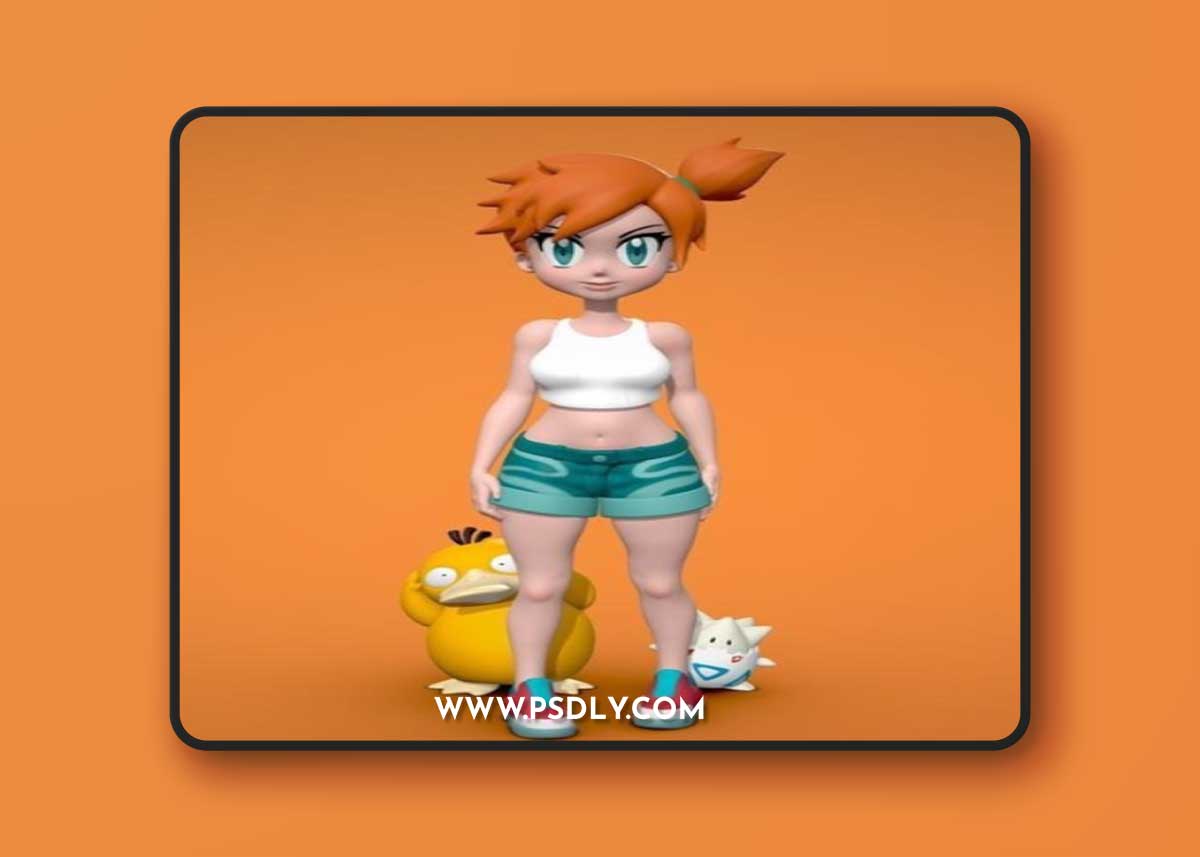 Misty - Psyduck Togepi 3D Print