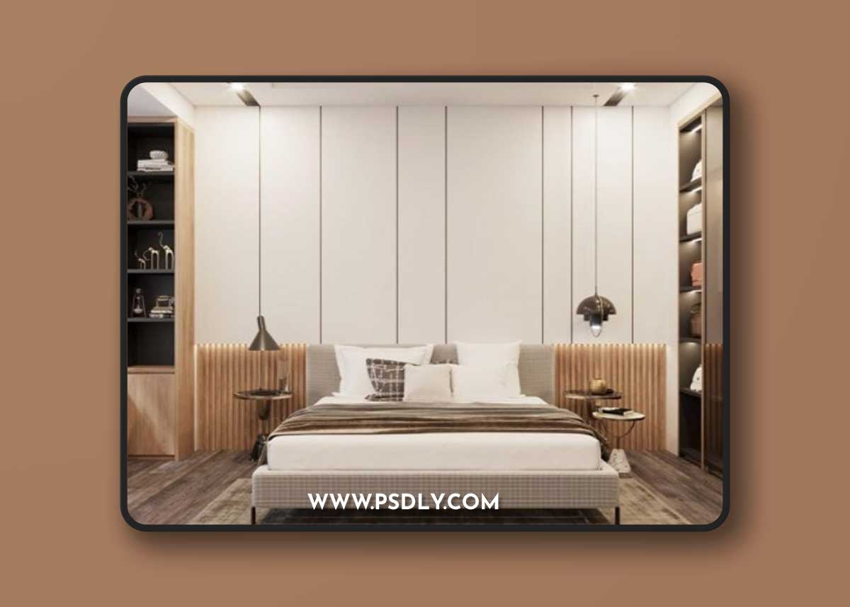 Modern Bedroom Interior Scene By ZenXuong