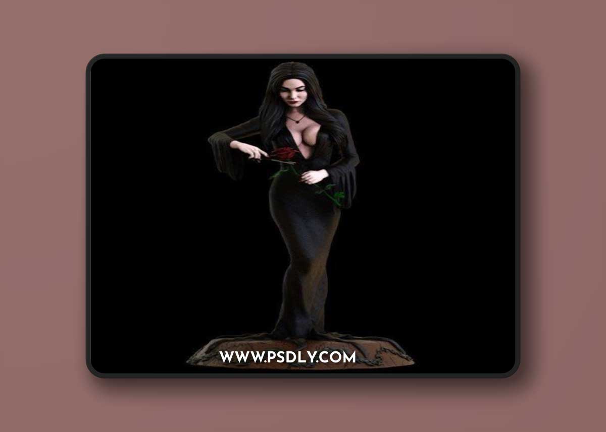 Morticia Adams 3D Print