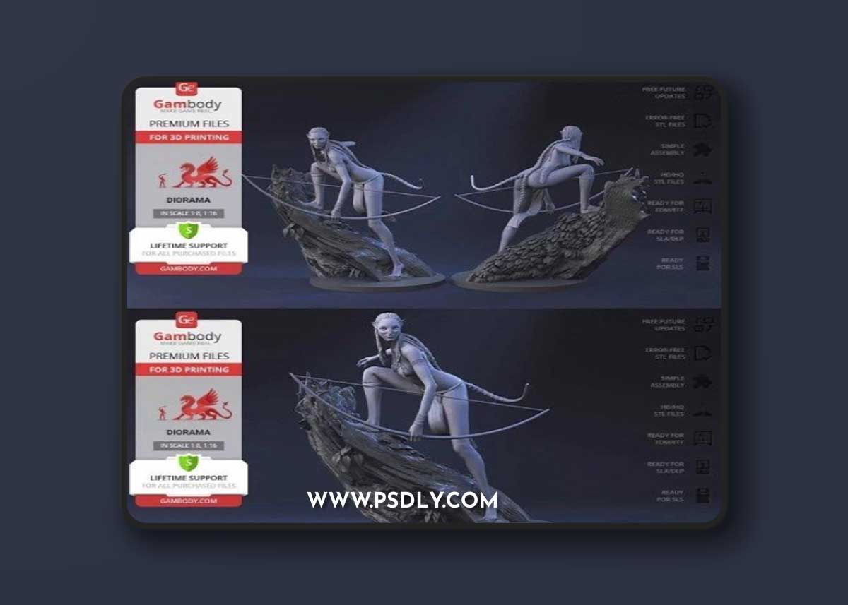 Neytiri from Avatar by GamBody – 3D Print Model