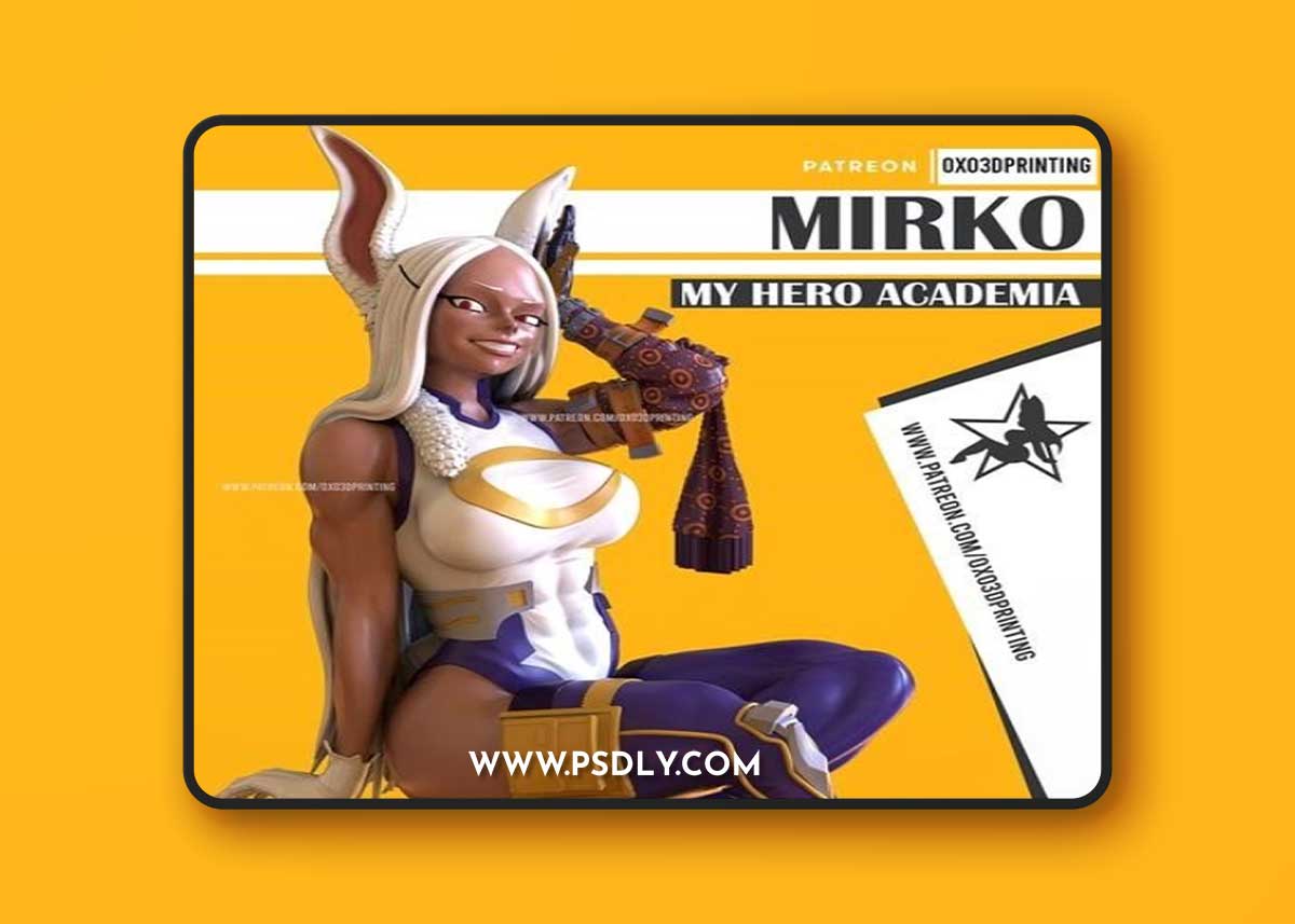 OXO3D - Rumi Usagiyama (Mirko) - My Hero Academia – 3D Print