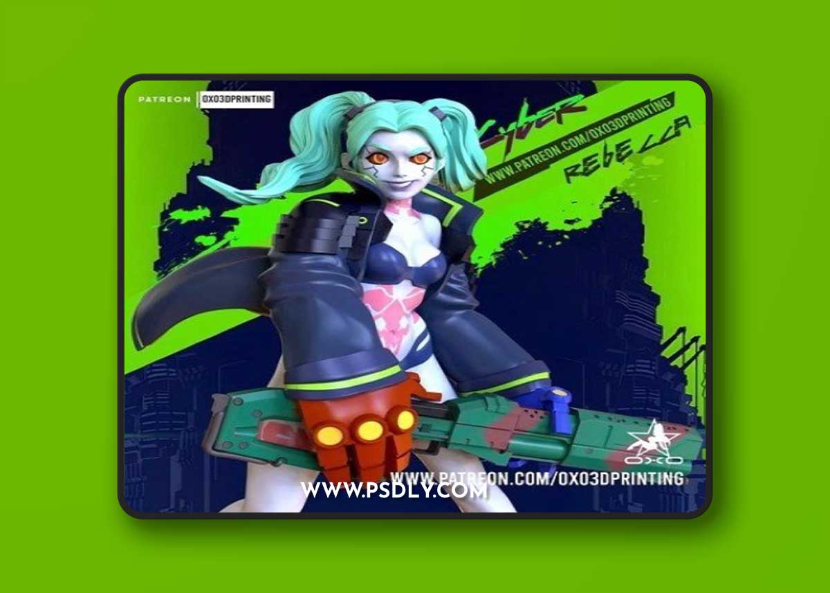 OXO3D – Rebecca CyberPunk Edge Runnerz 3D Print Model