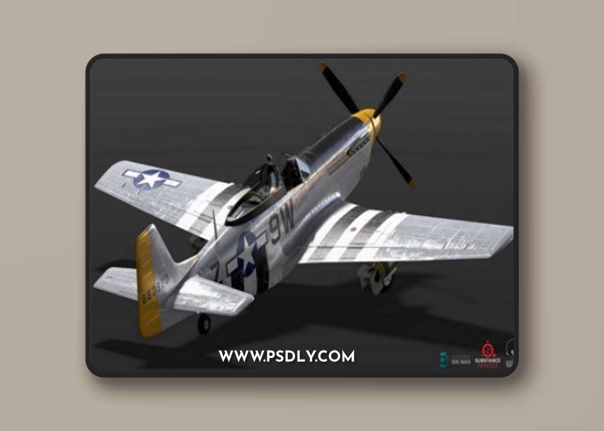 P51D Mustang 3d model
