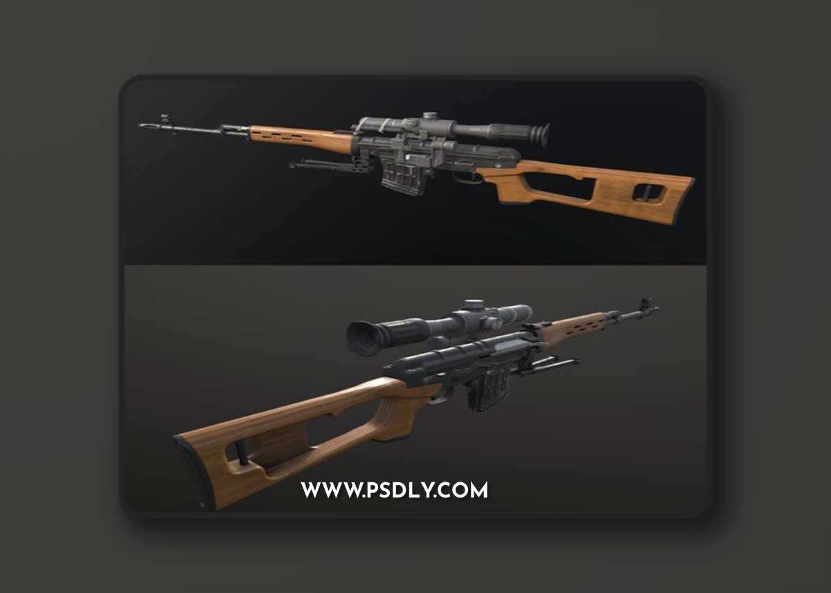 SVD Dragunov 3D model