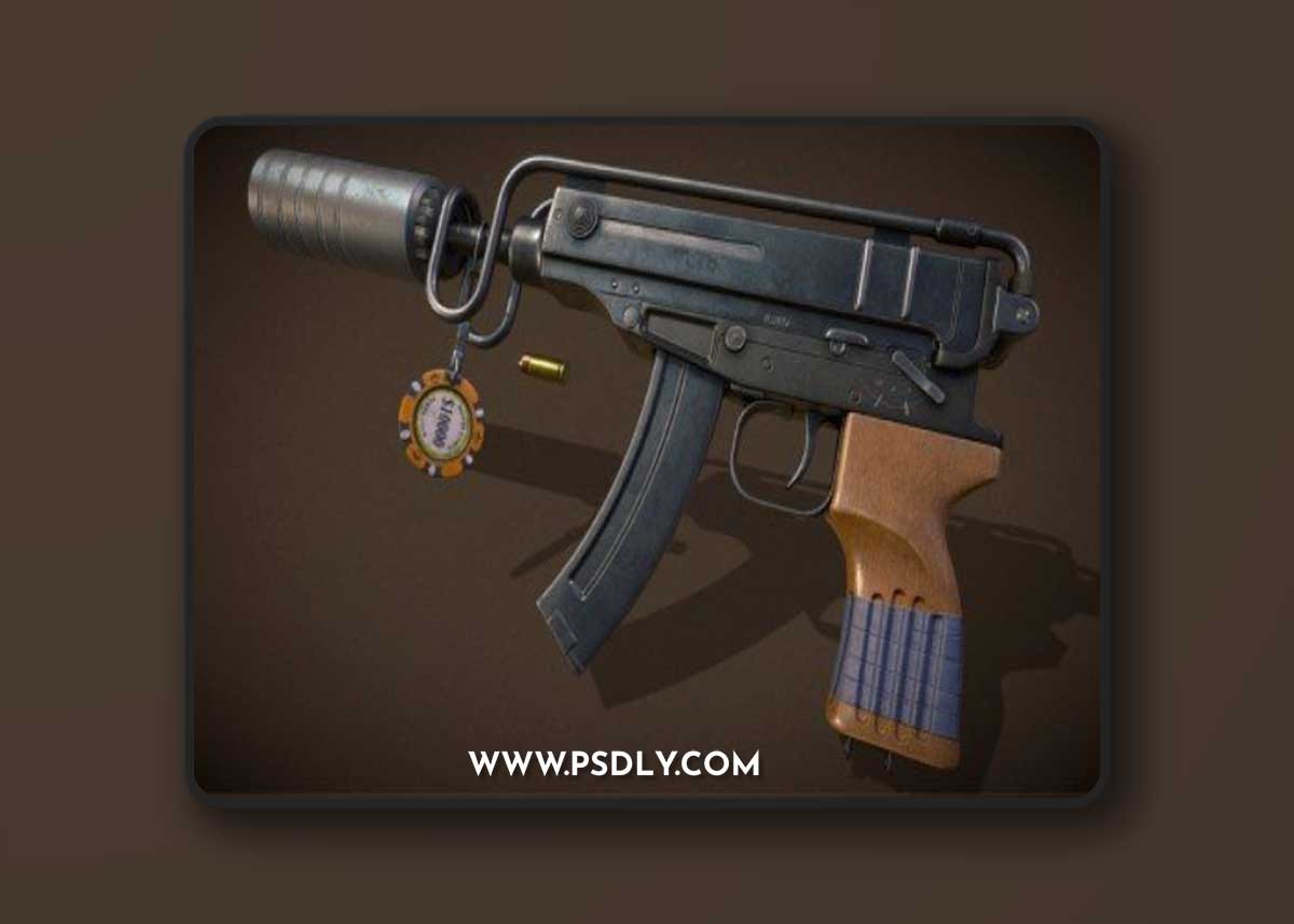 Skorpion vz. 61 3D Model