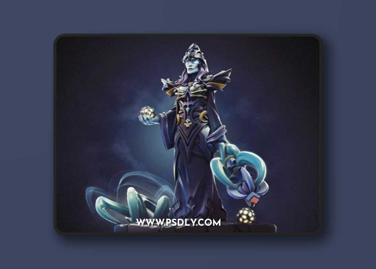 Sorceress Statue – 3D Print Model