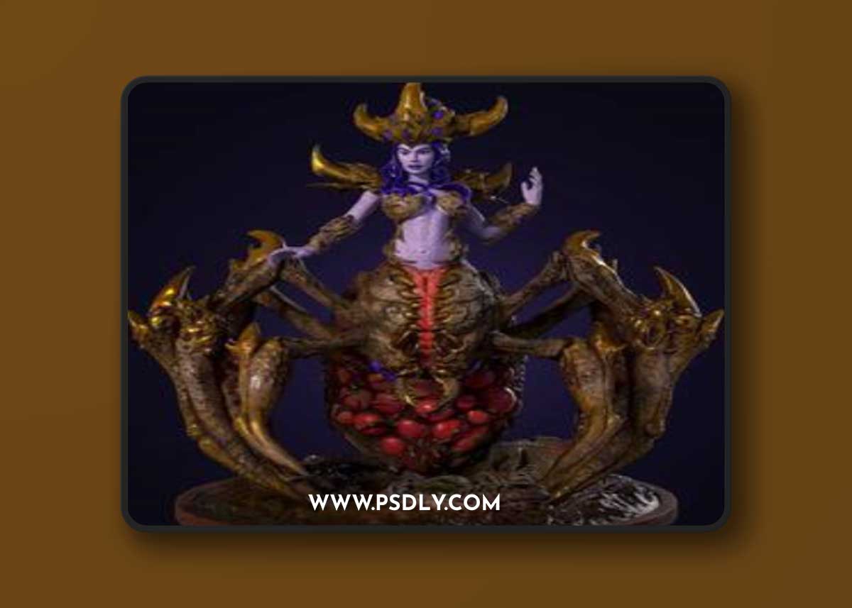 Spider Queen by Hold My Miniatures – 3D Print