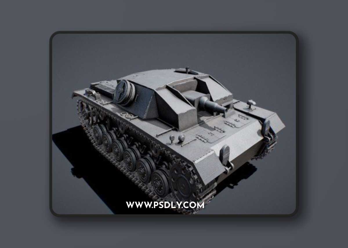 StuG III - WW2 German Tank Destroyer 3d model