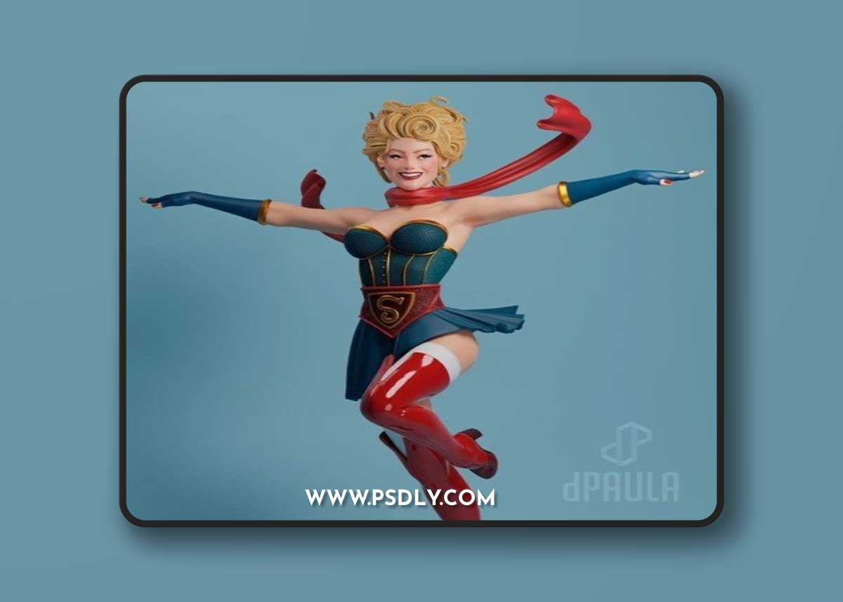 Supergirl Bombshell – 3D Print