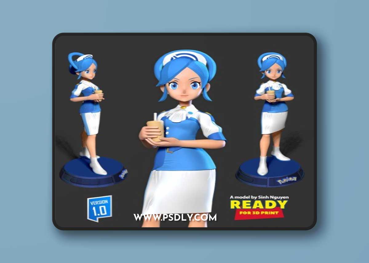 Tricia – Pokemon Masters Fanart 3D Print