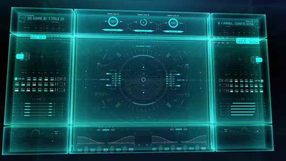 Videohive HUD Screen Interface 3D 1 43101666