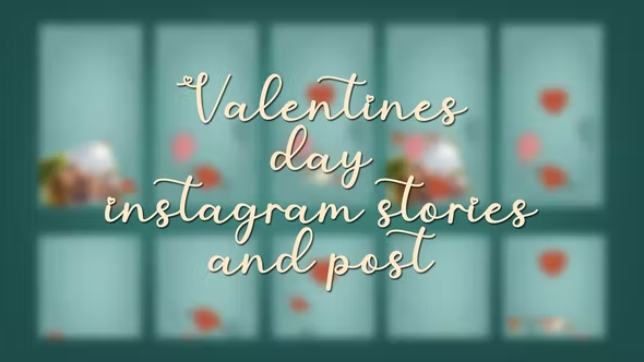 Videohive Valentines day instagram stories and post 42802024