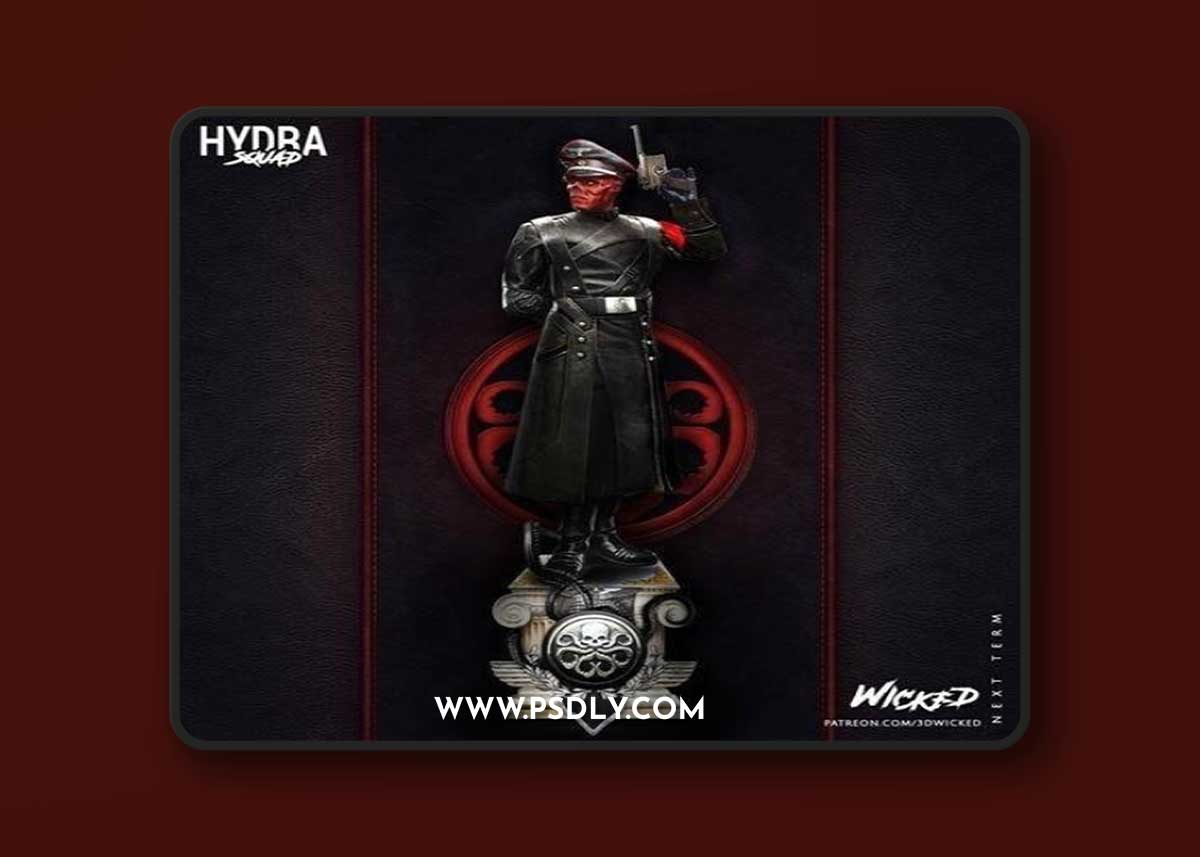 Wicked - Red Skull - Statue and Bust – 3D Print