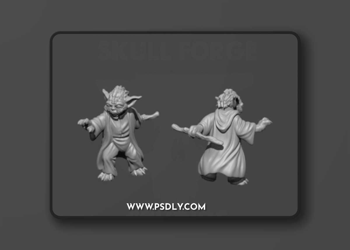 Yoda Old Master by Skull Forge – 3D Print Model