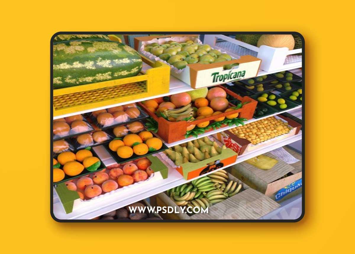 kit environment for the store: fruit department
