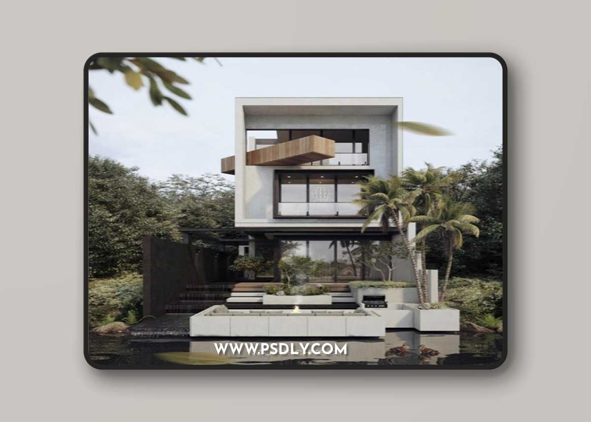 3D Villa Exterior