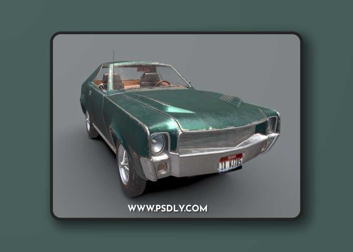 AMC AMX 1968 3D model
