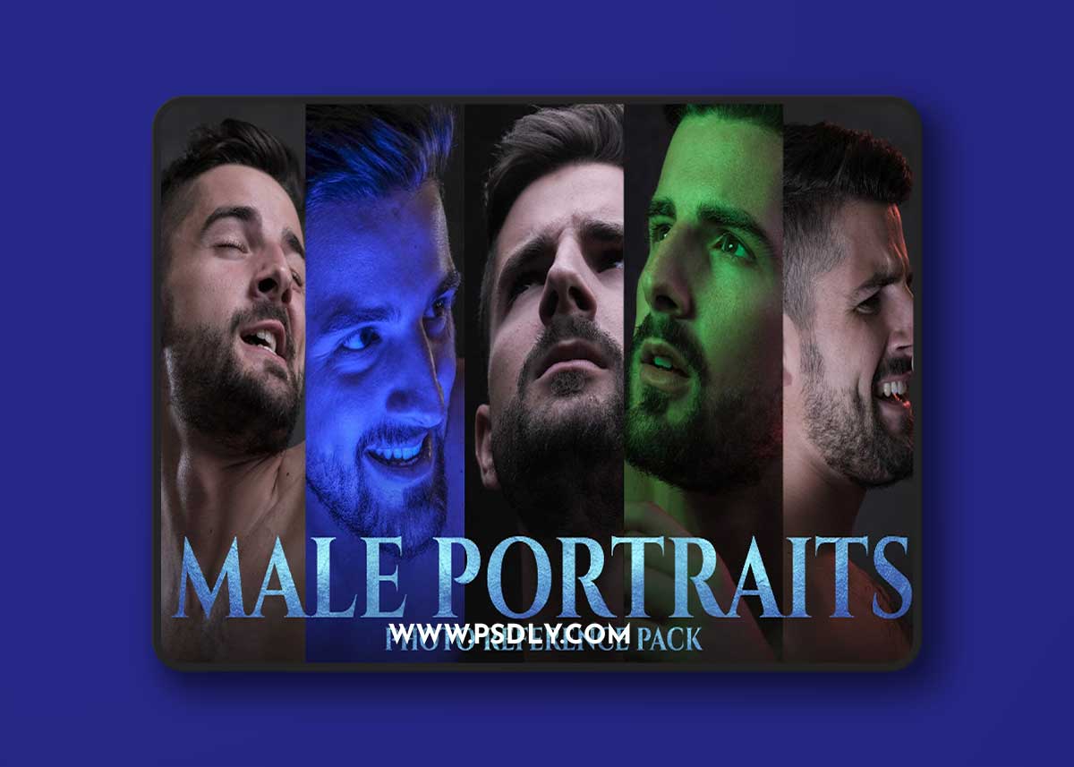 Artstation - Satine Zillah - Male Portraits Photo Reference Pack for Artists