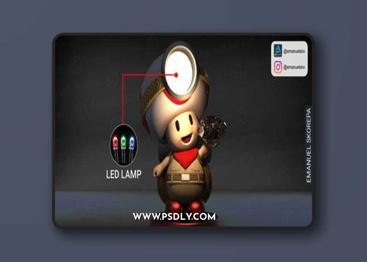 Captain Toad Lamp – 3D Print Model
