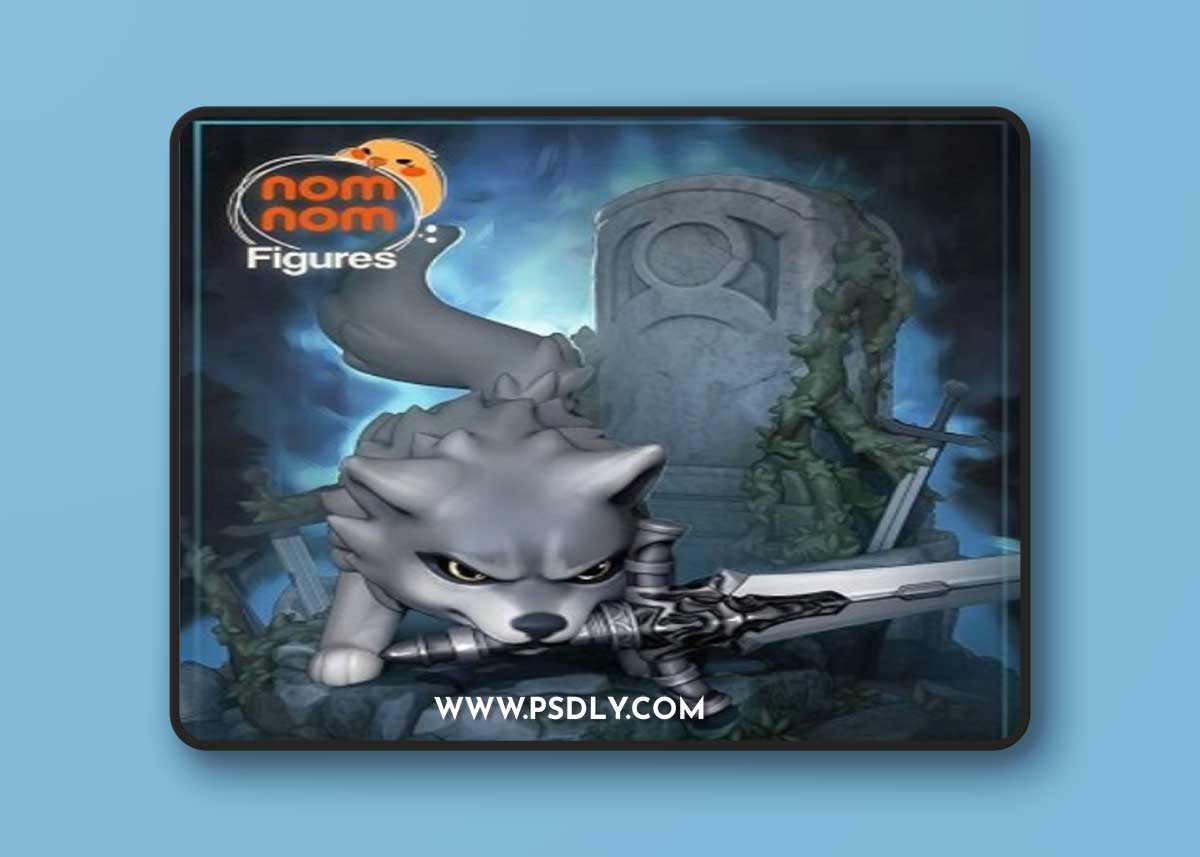 Chibi Great Grey Wolf Sif 3D Print Model